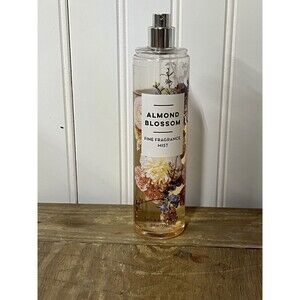 BATH & BODY WORKS ALMOND BLOSSOM FINE FRAGRANCE MIST 8OZ 85% FULL - DISCONTINUED